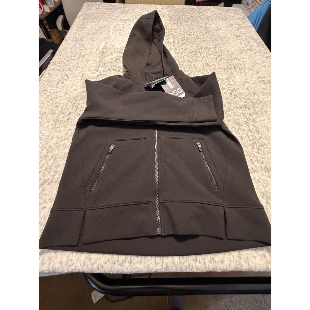DSG Kids Black‎ Full Zip Hoodie Jacket Athletic Activewear Size Large